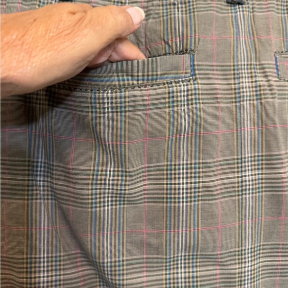 E-111 American Eagle Outfitters Green & Cream Plaid MIDI Skirt‎ Size 0 - Picture 8 of 13